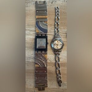 Swatch Irony Stainless Steel Watch - Silver a set of 3 watches. need battery